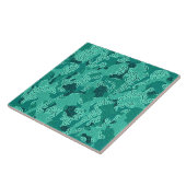 Türkis Gepunktet Fliese (Seite)