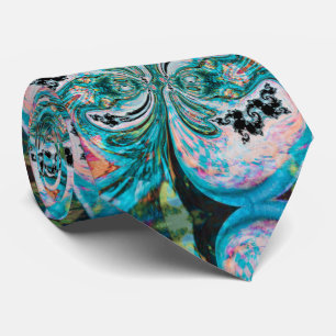 Türkis geschmolzener Swirl Neck Tie Krawatte