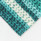 Türkis gestreift fleecedecke (Ecke)