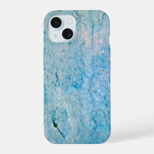 Türkis gestresste Grunge-Textur iPhone 15 Hülle
