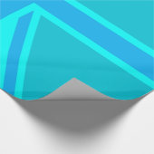 Türkis-Gewerkschafts-Jack-Flaggen-Dekor Geschenkpapier (Ecke)