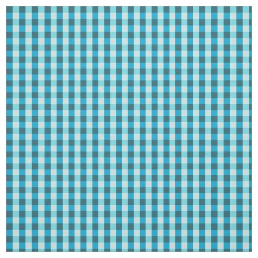 Türkis-Gingham-Gewebe Stoff (Muster)