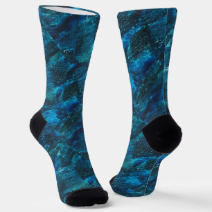 Türkis Glitterie Fairy Magic Pinselstriche Socken