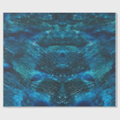 Türkis-Glitterie-Pinselstriche Geschenkpapier (Flach)