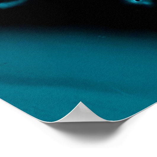 Türkis & Gold Foto Beerdigung Memorial Sign Poster (Ecke)