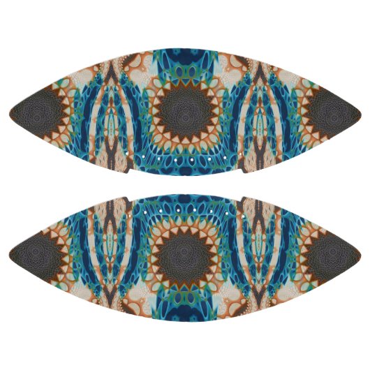 Türkis Gold Sun Southwestern Art Football (Paneele)