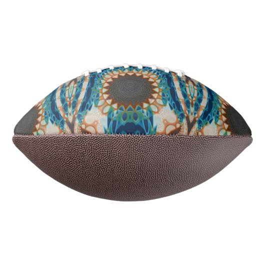 Türkis Gold Sun Southwestern Art Football (Gedreht 90)