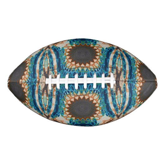Türkis Gold Sun Southwestern Art Football (Vorderseite)