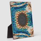 Türkis Gold Sun Southwestern Art Fotoplatte (Seite)