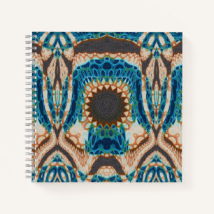 Türkis Gold Sun Southwestern Art Notizblock