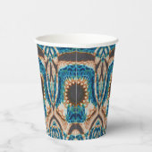 Türkis Gold Sun Southwestern Art Pappbecher (Rechts)