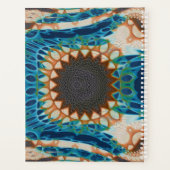 Türkis Gold Sun Southwestern Art Planer (Rückseite)