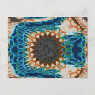 Türkis Gold Sun Southwestern Art Postkarte