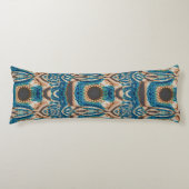 Türkis Gold Sun Southwestern Art Seitenschläferkissen (Vorderseite)