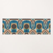 Türkis Gold Sun Southwestern Art Yogamatte (Vorderseite (Horizontal))