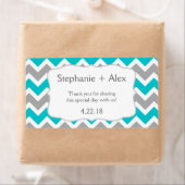 Türkis Grau Zickzack Wasser Flasche anpassen! (Insitu)