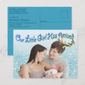 Türkis Green Blue Foto Postkarte (Vorne/Hinten)