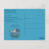 Türkis Green Blue Foto Postkarte (Rückseite)