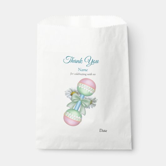 Türkis Green Blue Geschenktütchen (Vorderseite)