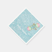 Türkis Green Blue Serviette (Ecke)