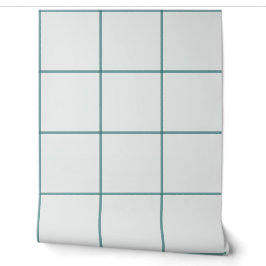 Türkis-großkariertes Fensterplaid Tapete