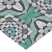 Türkis Grün Aquamarin Blau Angesagt Bohemisch Bali Kurzer Tischläufer (Ecke)