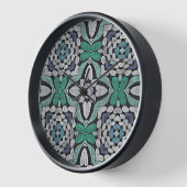 Türkis Grün Aquamarin Blau Angesagt Bohemisch Bali Uhr (Winkel)