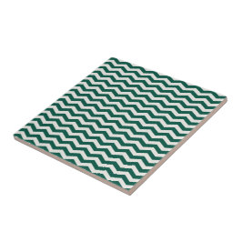 Türkis-Grün-Chevron-Zickzack-Streifenmuster Fliese