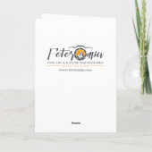 Türkis-grün Ice Art Foto Karte (Rückseite)