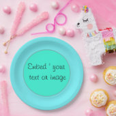 Türkis, grün, Pfefferminzpapier, Teller (Party)