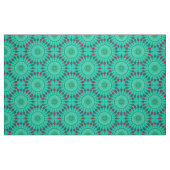 Türkis Grün und Rot Geometrisches Kaleidoskop Mand Stoff (Fat Quarter (45,7 x 55,9 cm))
