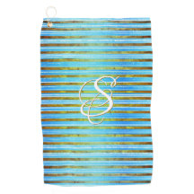 Türkis, Grün und Weiß Streifen 