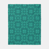 Türkis, grün, Ziergegend Fleecedecke (Vorderseite)