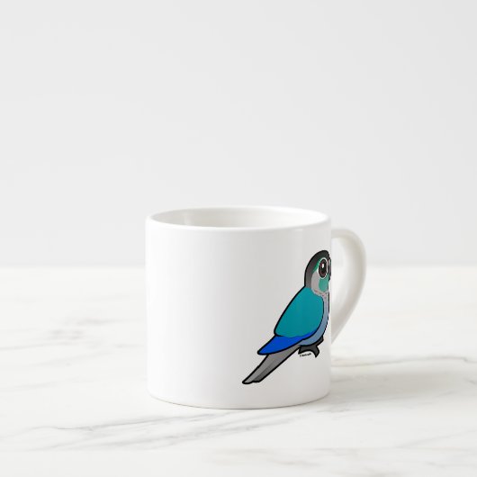 Türkis Grünes-cheeked Conure Espressotasse (Vorderseite Rechts)