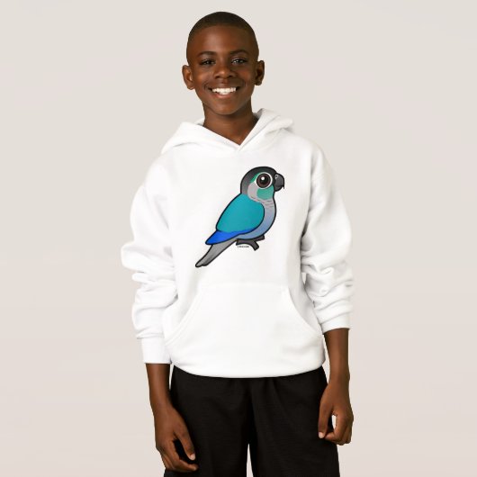 Türkis Grünes-cheeked Conure Hoodie (Vorne ganz)
