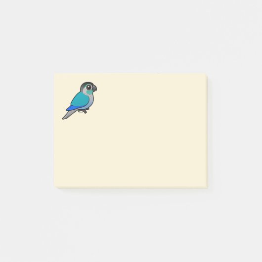 Türkis Grünes-cheeked Conure Post-it Klebezettel (Vorderseite)
