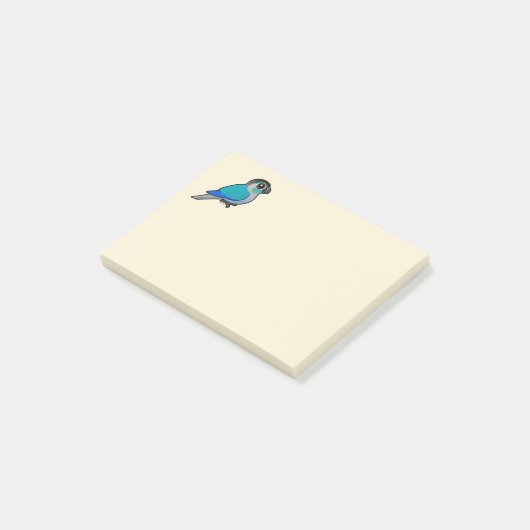 Türkis Grünes-cheeked Conure Post-it Klebezettel (angewinkelt)