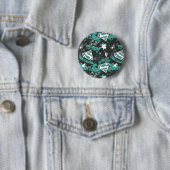 Türkis - Held der Erde Button (Beispiel)