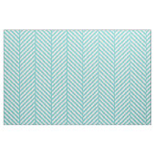 Türkis Herringbone Große Skala Stoff (Fat Quarter (45,7 x 55,9 cm))