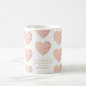 Türkis Herz Beste Freunde Jeden Anlaß Kaffeetasse (Mittel)