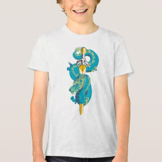 Türkis Himmel-Drache-Emblem Tri-Blend Shirt