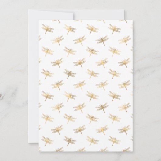 Türkis - Hochzeit mit Aquamarinen und goldenen Blu Einladung (Rückseite)