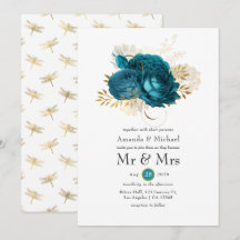 Türkis - Hochzeit mit Aquamarinen und goldenen Blu