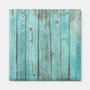Türkis Holz Teal Scheune Holz Wetterfest Strand Magnet