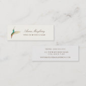 Türkis Hummingbird Mini Visitenkarte (Vorne/Hinten)