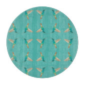 Türkis Hummingbirds Schneidebrett (Vorderseite)