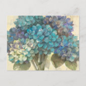 Türkis Hydrangea Postkarte (Vorderseite)