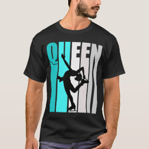Türkis Ice Skaten Queen Birthday Farbenfroh Niedli T-Shirt