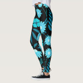 Türkis in Blüte Leggings (Links)