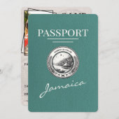 Türkis-Jamaika-Pass Save the Date (Vorne/Hinten)
